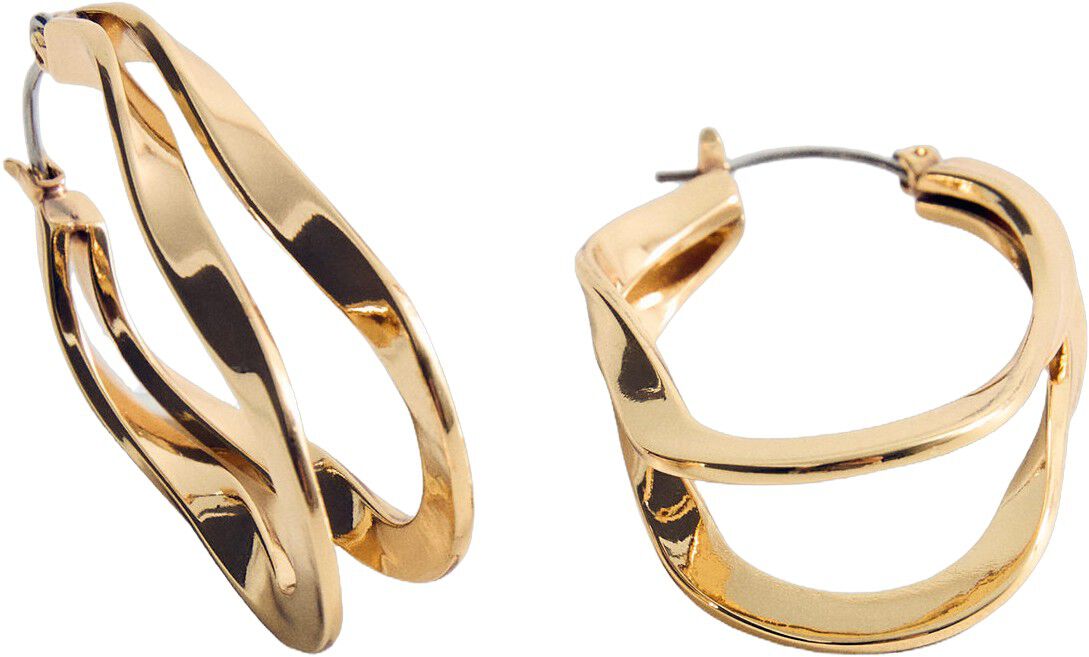 Twisted hoop earrings