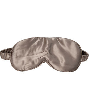 Eye mask silke dark beige