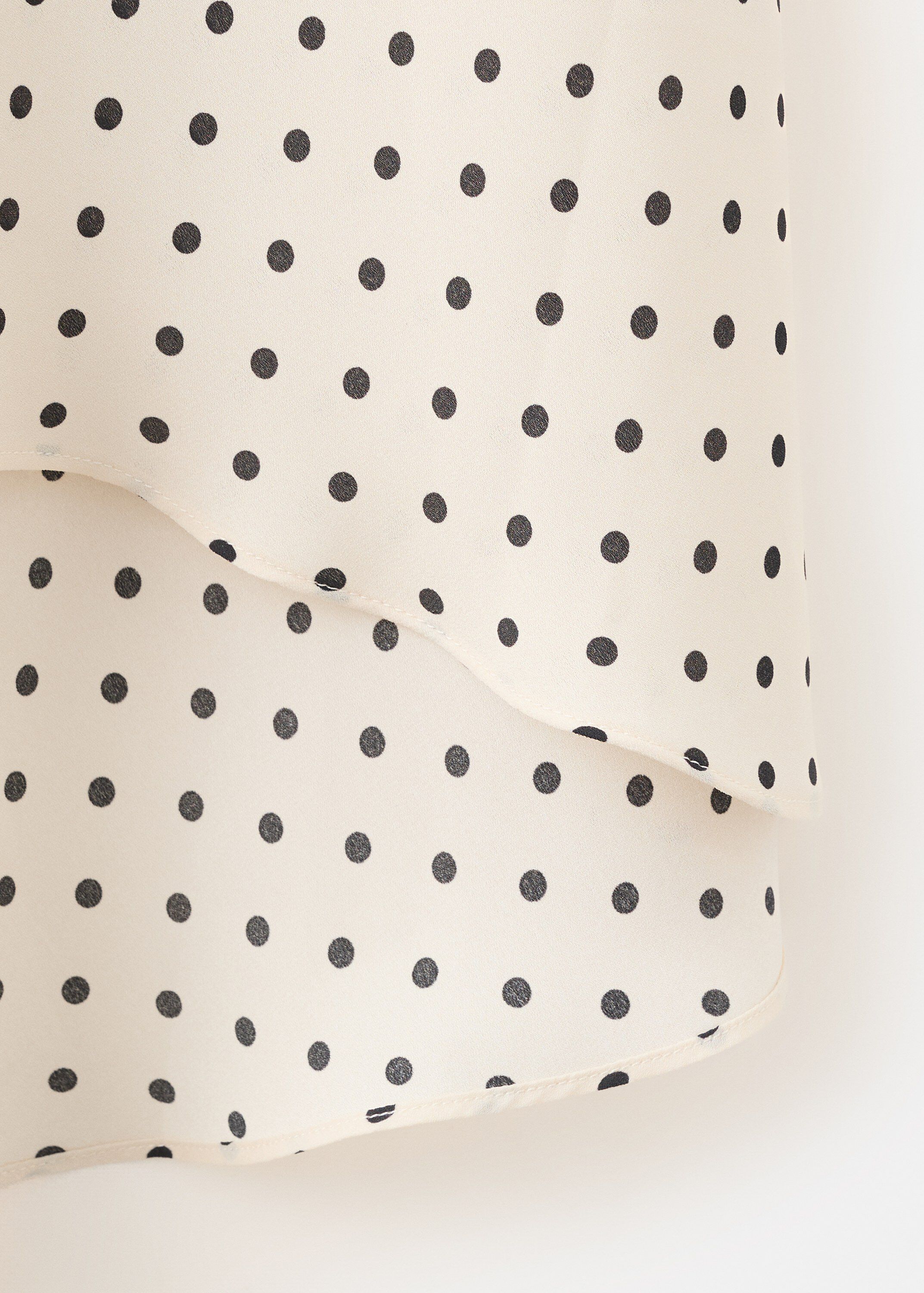 Long polka-dot skirt