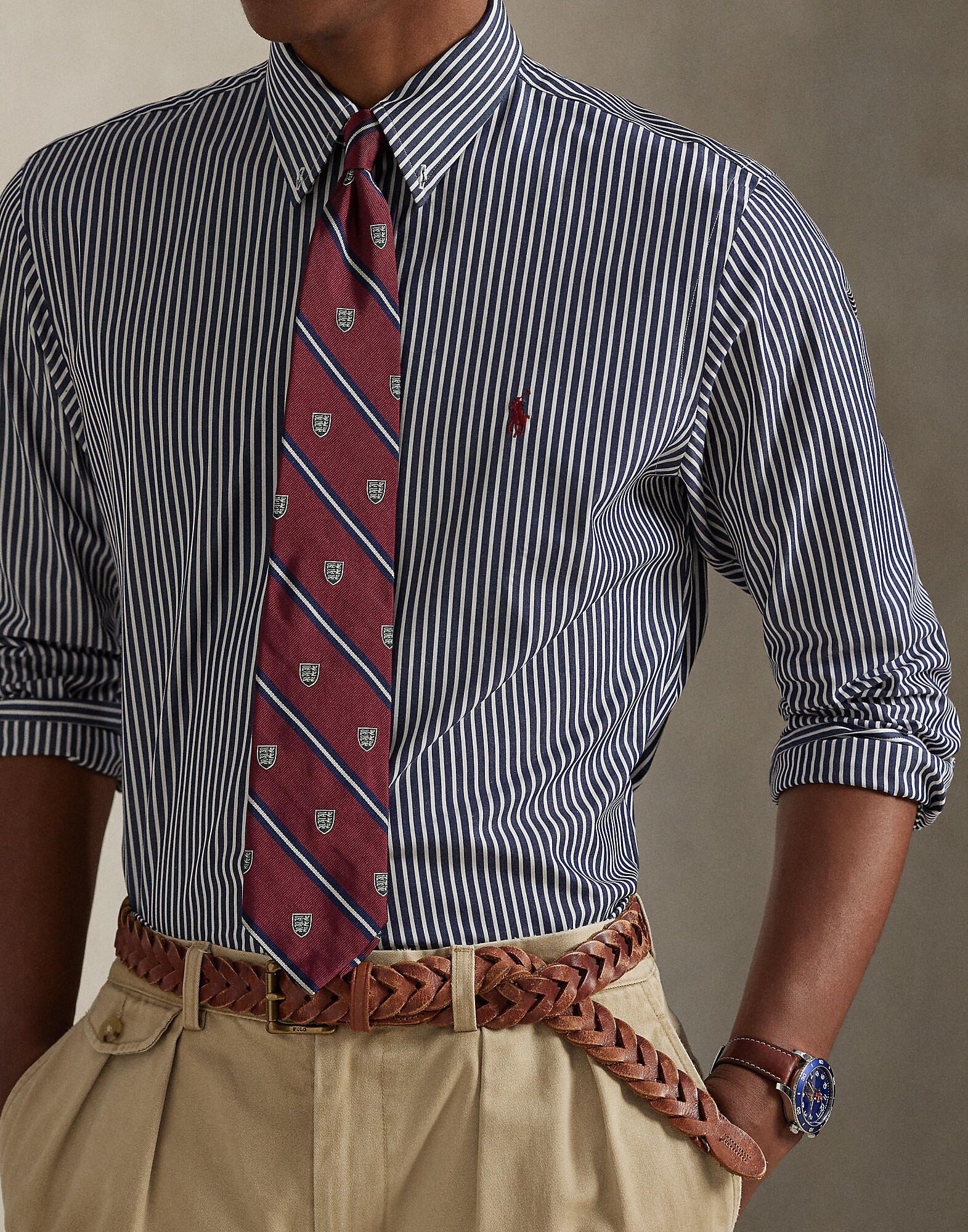 Slim Fit Stretch Poplin Shirt