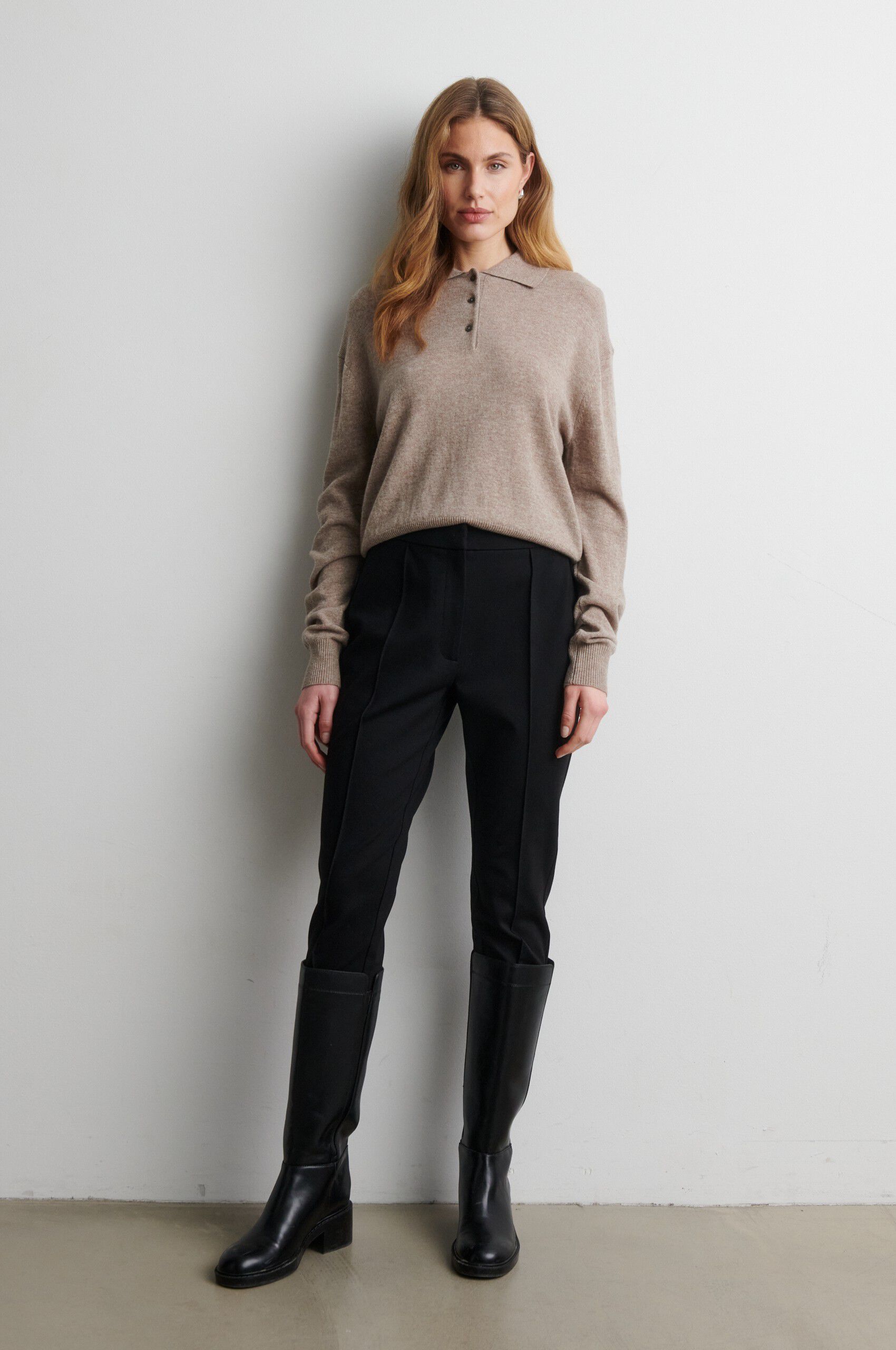 Longo Knit LS Collar