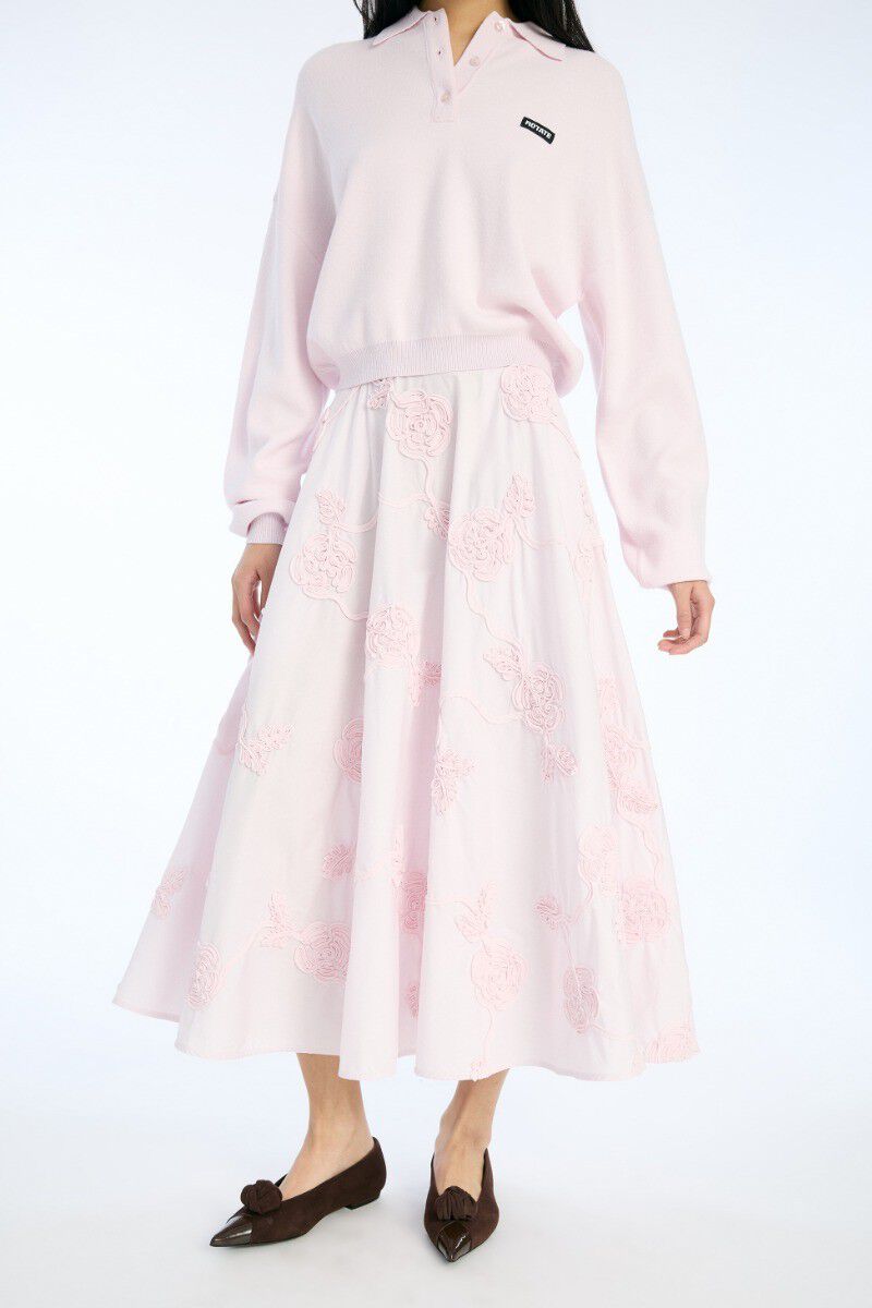 FLOWER MAXI SKIRT