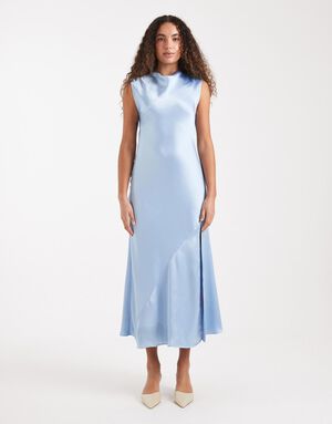TSCARRIE SATIN COWL NECK MAXI DRESS