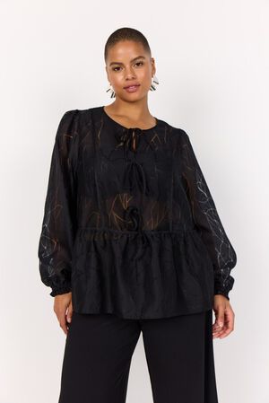 Curvy WA-SANNA 1 Bluse Sort