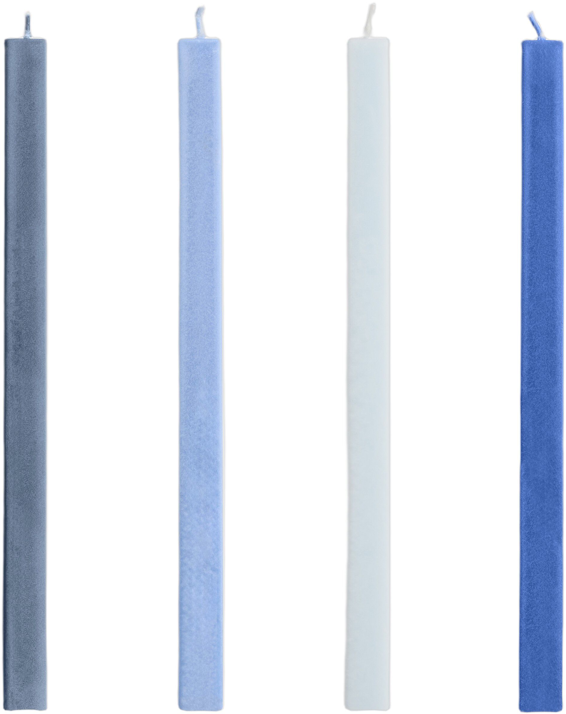 Square Candle-Blues, Set of 4