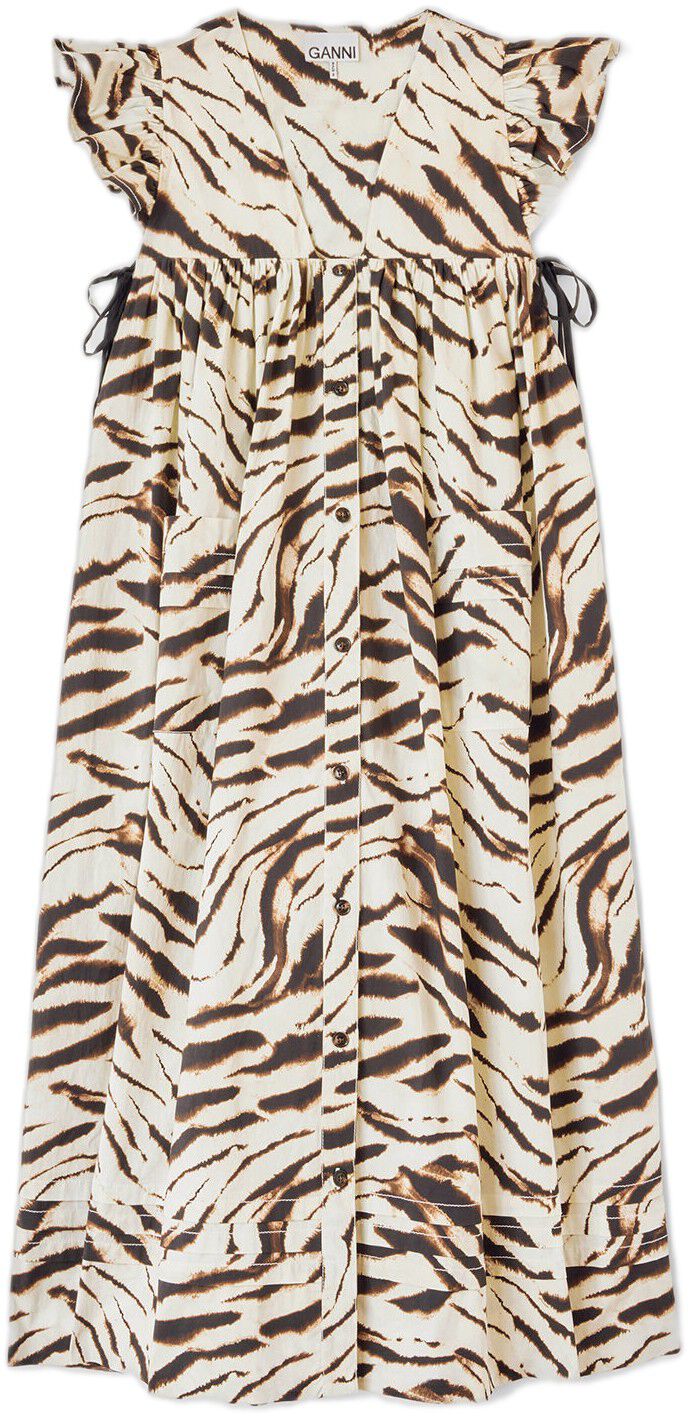 Printed Stretch Cotton Angel Long D