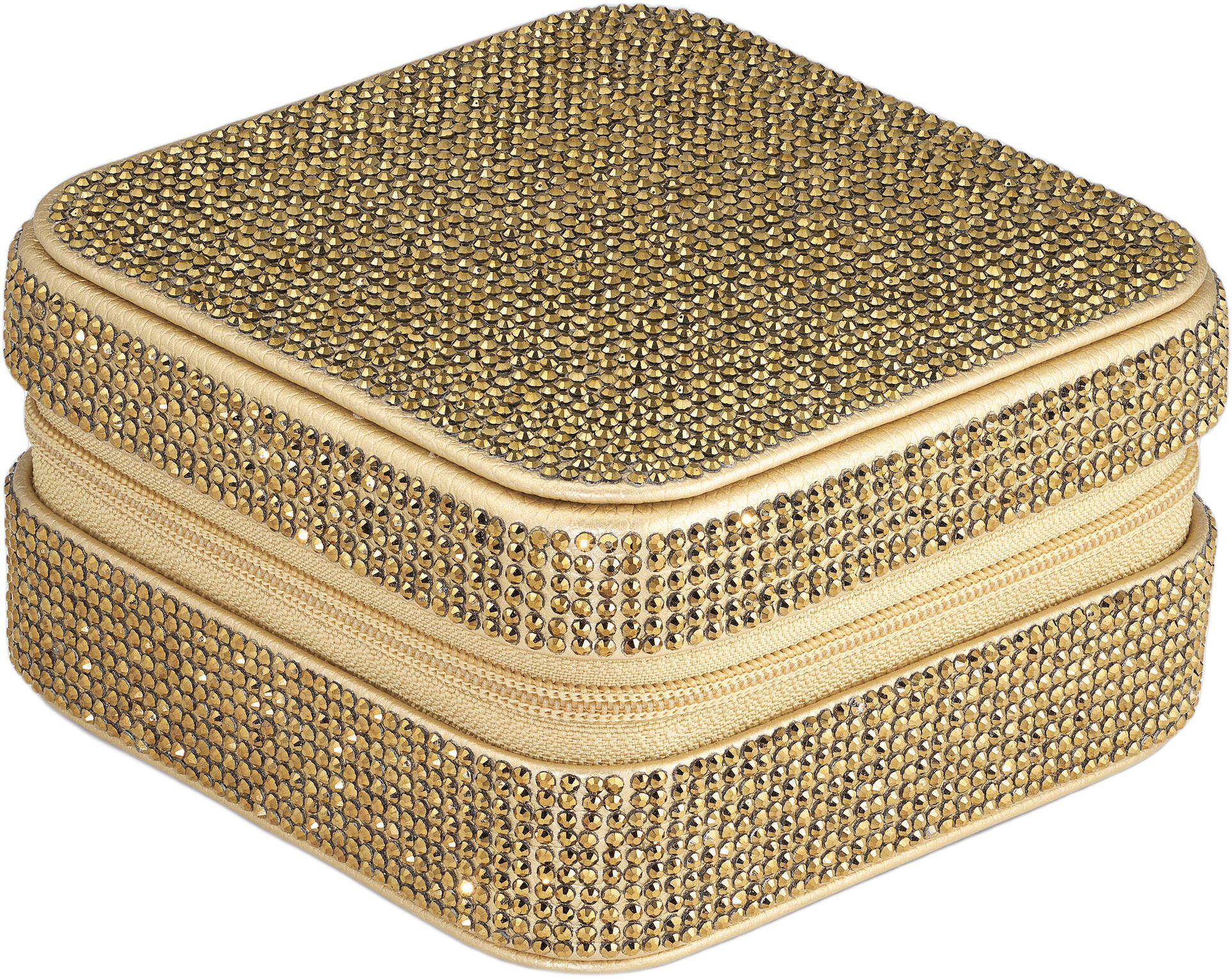 SPARKLY GOLD JEWELLERY TRAVEL BOX