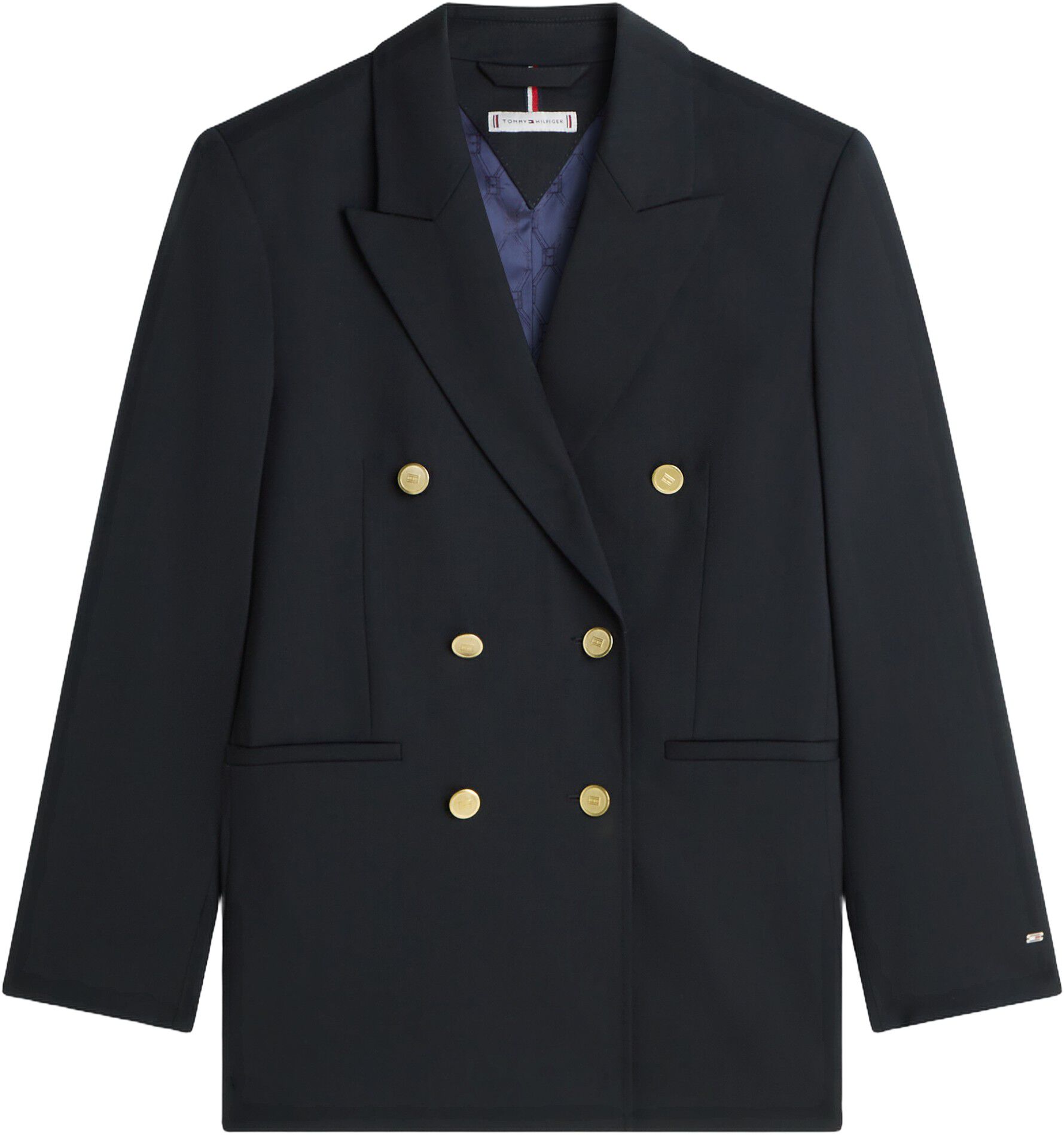 Timeless Wool Blend Relaxed Double Breasted Blazer