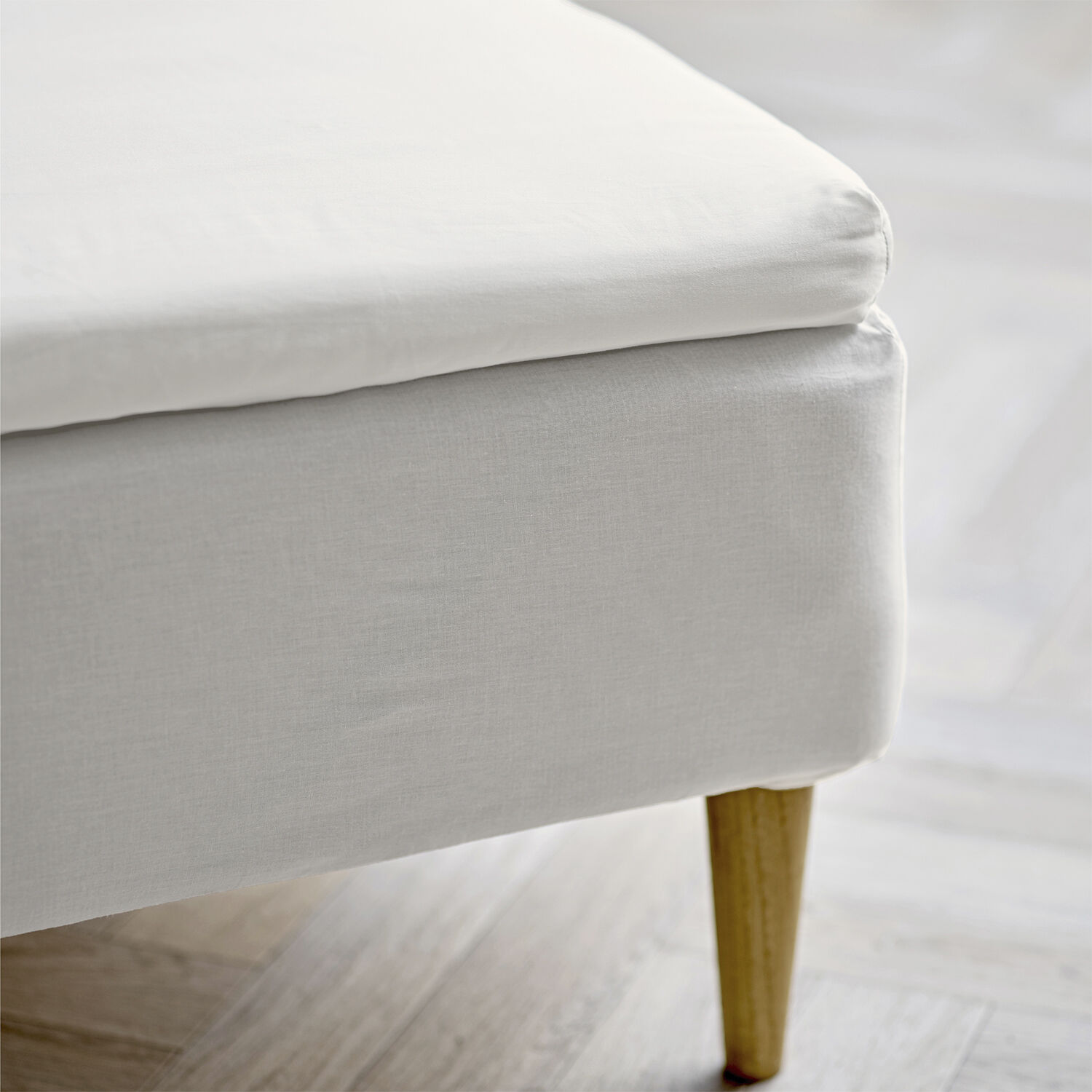 Dra-P&aring;-Lakan 180 x 200 x 8 cm Calm Offwhite 100% bomull, eko