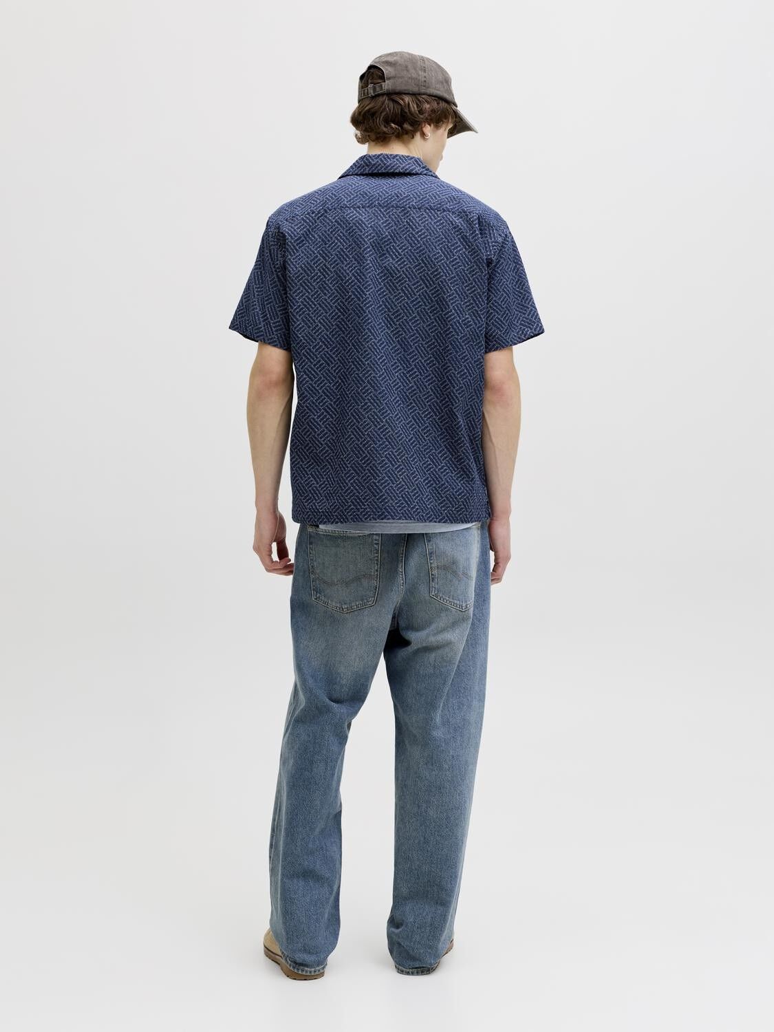 Jprbluwinson Print Dobby S/S Shirt Ln