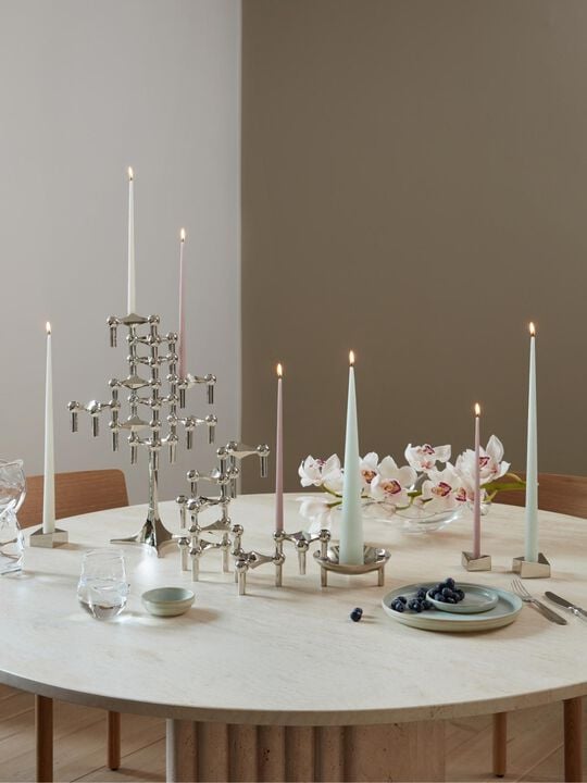 STOFF Nagel ljusstake krom