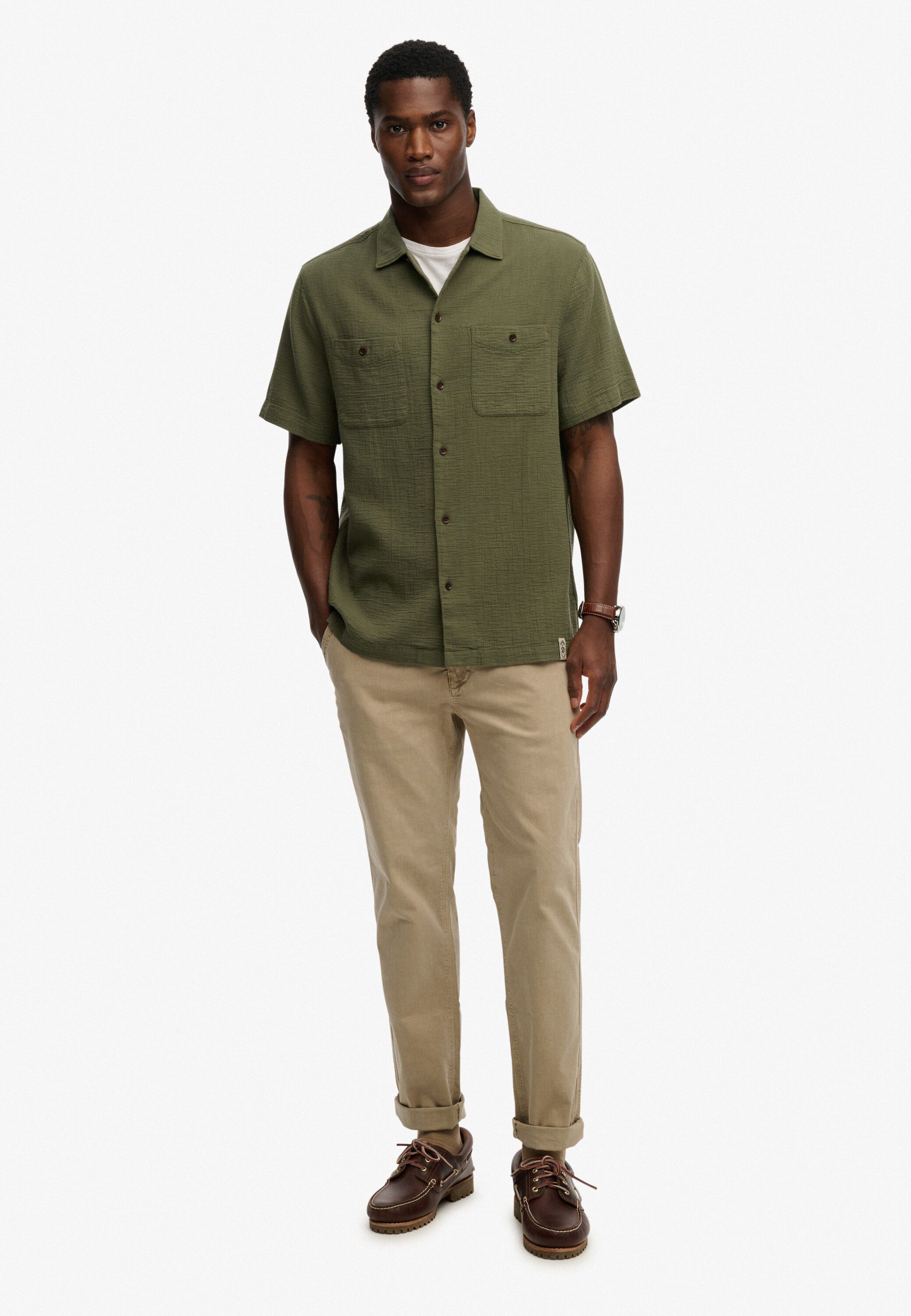 MERCHANT TEXTURED S/S SHIRT