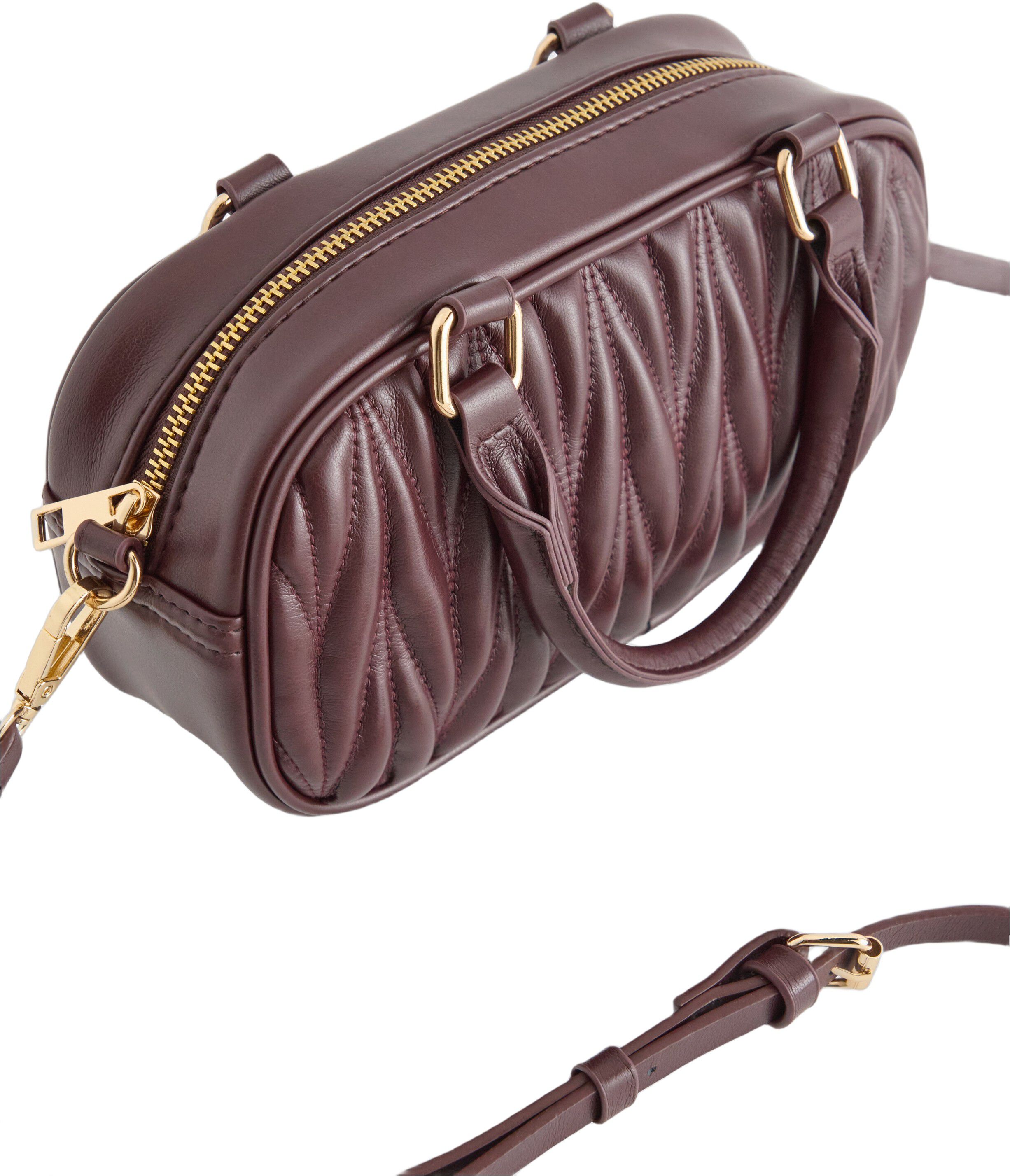 Small shoulder bag in imitation lea