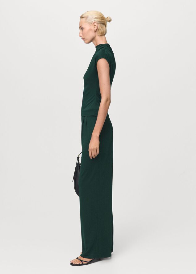 Dart palazzo trousers