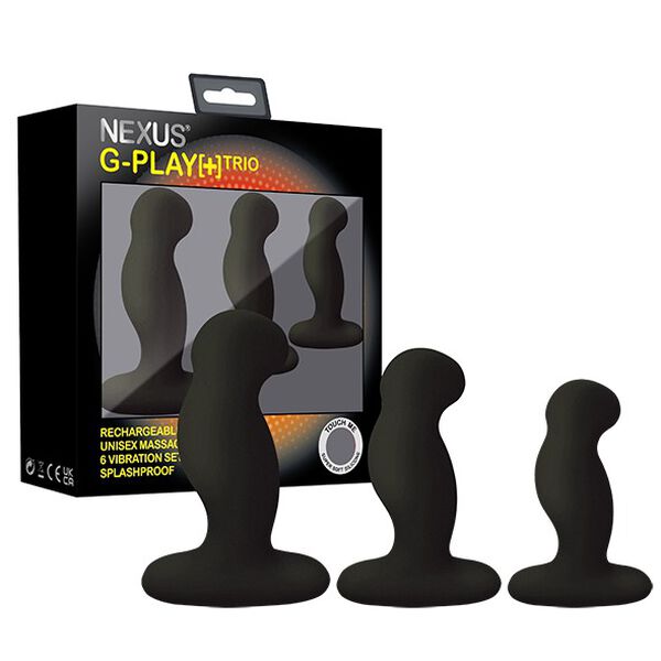 NEXUS - G-PLAY PLUS VIBRATOR TRIO SET BLACK