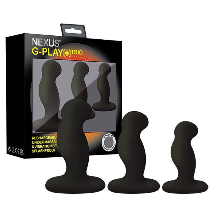 NEXUS - G-PLAY PLUS VIBRATOR TRIO SET BLACK
