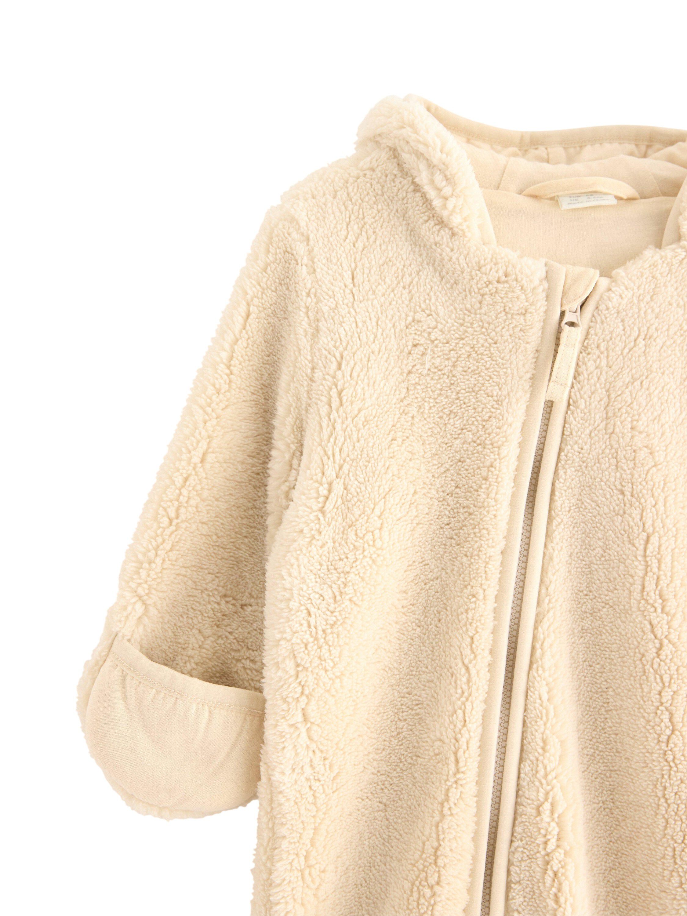 A super soft and fluffy pramsuit in