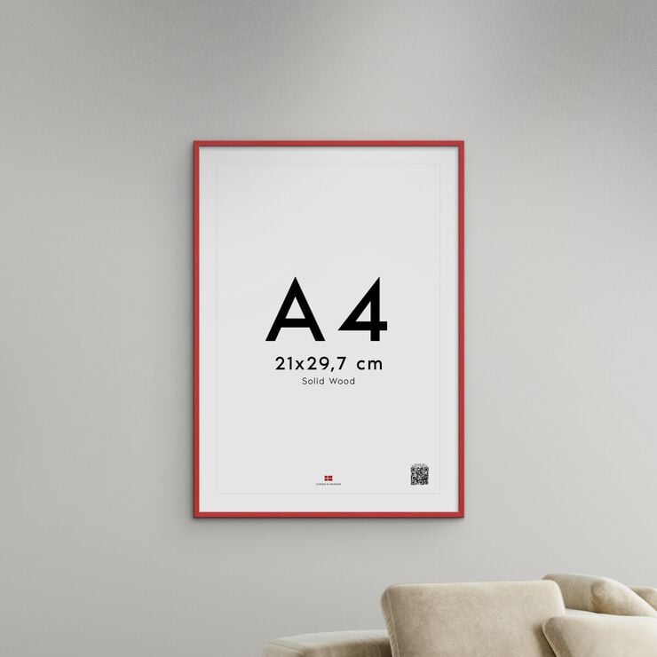 Poster&Frame - Red wood 50x70cm
