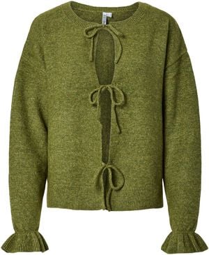 PCSALLY REV FRILL CARDIGAN KNIT NOO
