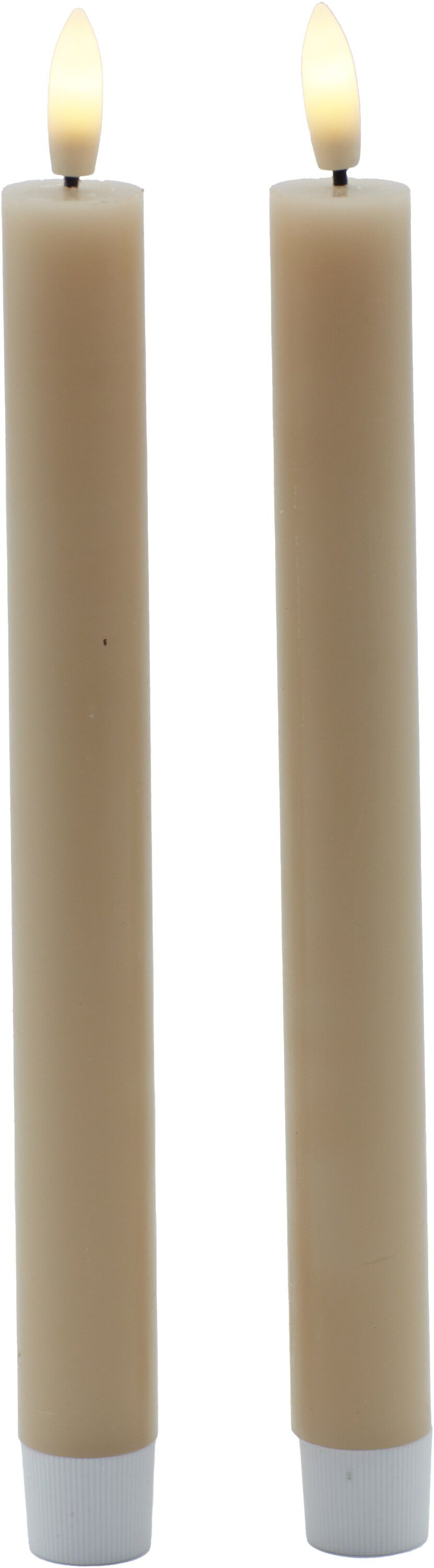 Sille Krone 2 Stk. s&aelig;t, &Oslash;2x25cm, Light Caramel