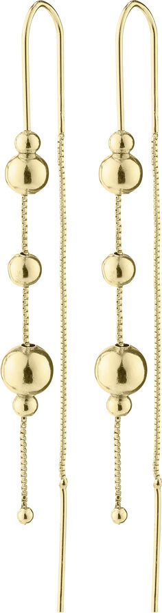 ETINE recycled chain earrings gold-plated