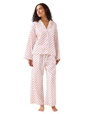 Cropped pyjama trousers in soft see