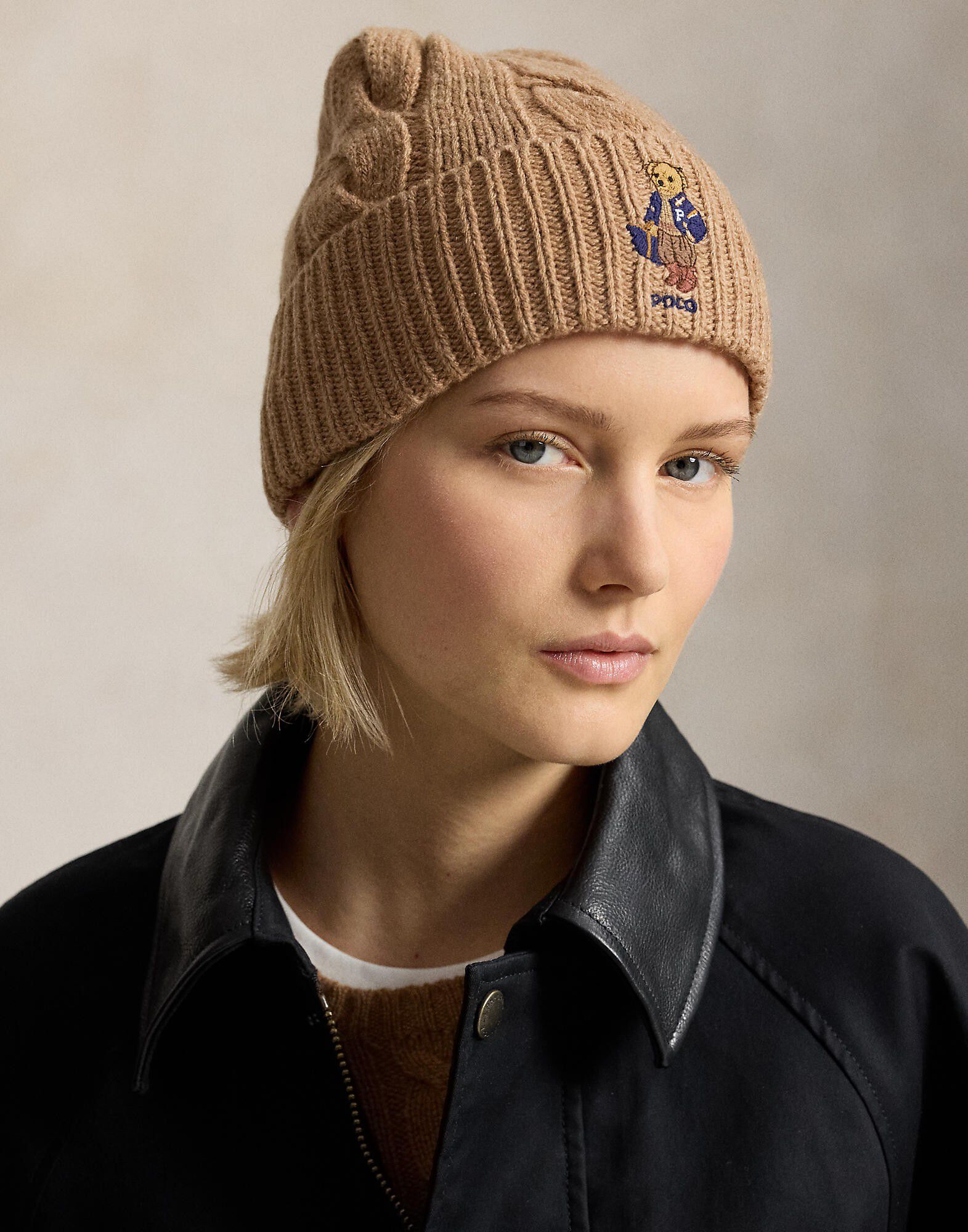 WOOL BLEND-FA26 BEAR BEANIE
