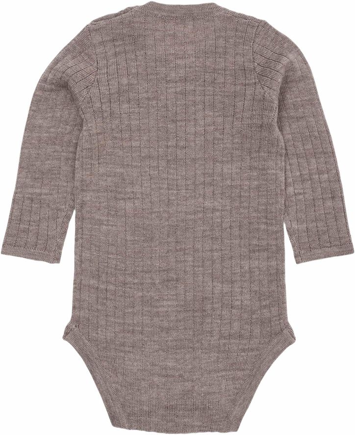 MERINO LS RIB BODYSTOCKING