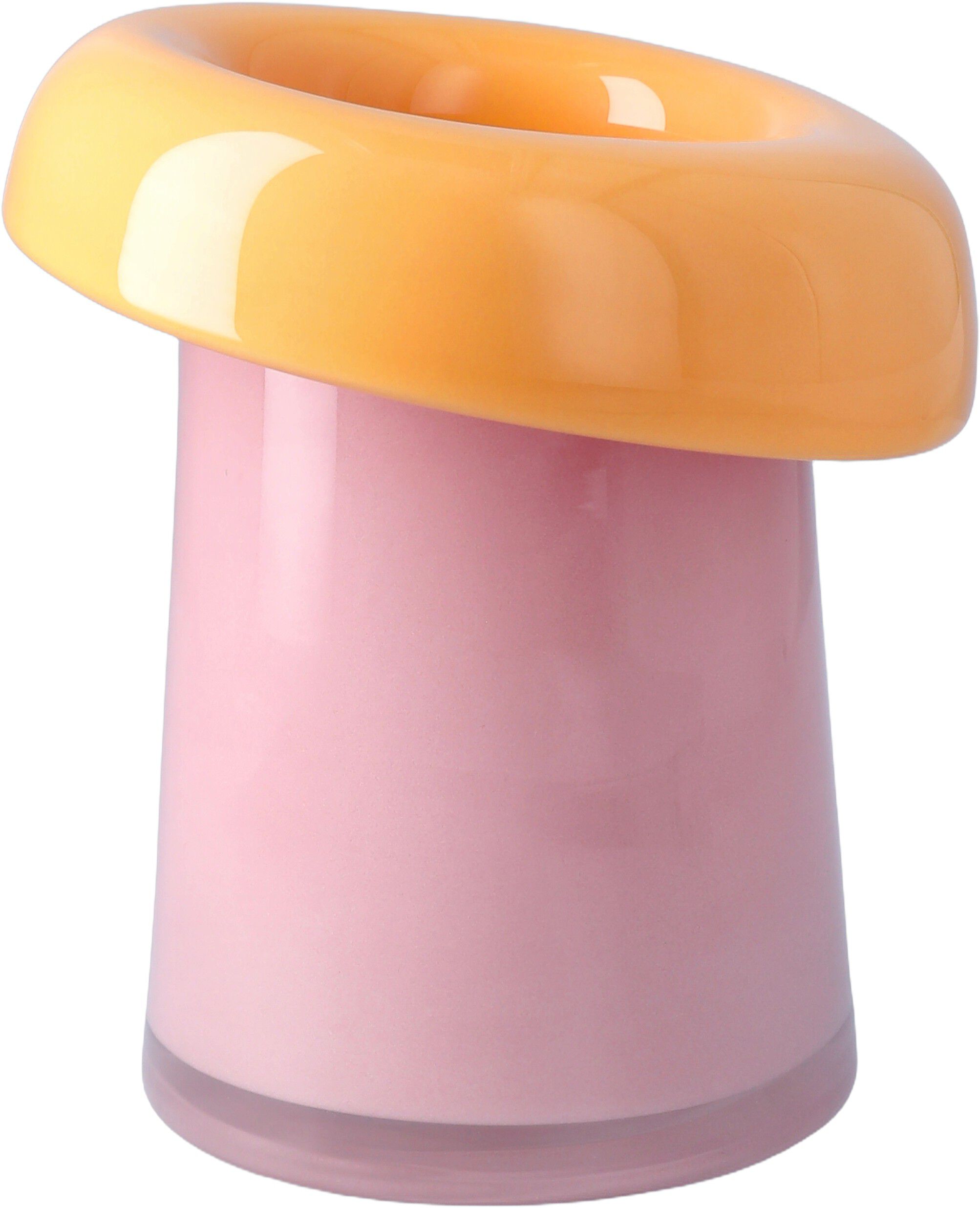 Soma Vase H16. 5 cm pink/orange