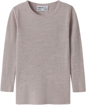 NMNWAX WOOL RIB LS TOP NOOS