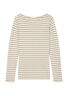 T-shirt, long sleeve, boat neck, st