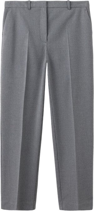 Chalk-stripe straight trousers
