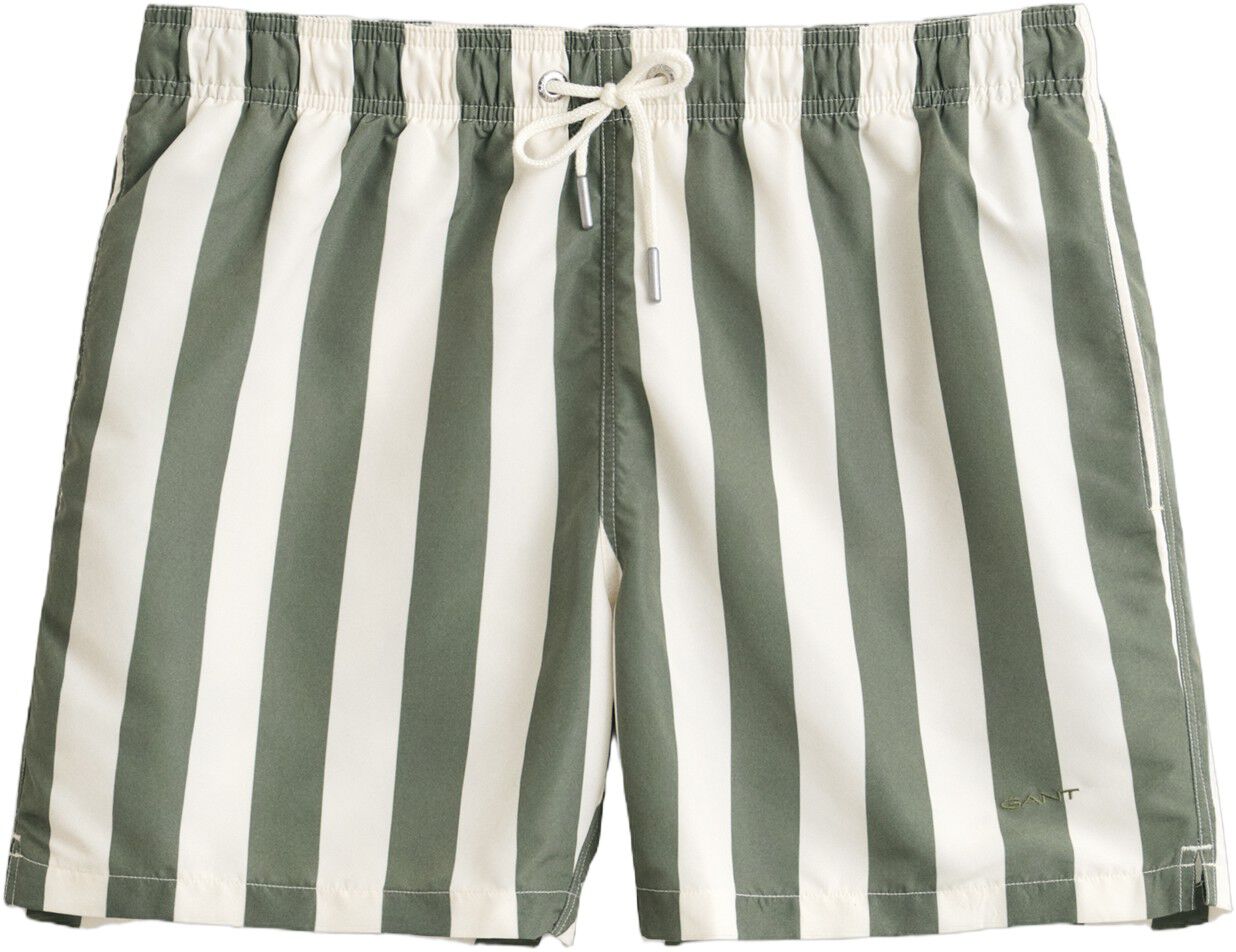 BLOCK STRIPED SWIM SHORTS