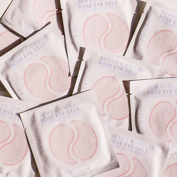 SERVED CHILLED ROSÉ EYE GELS