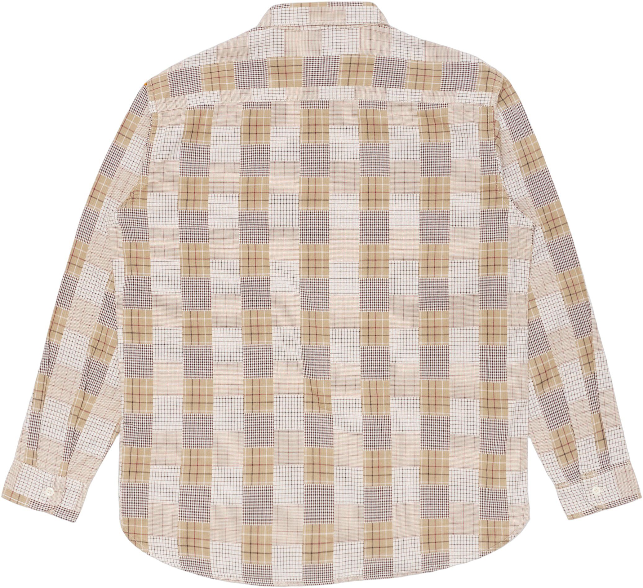 Work Shirt Ls-Beige/Brown
