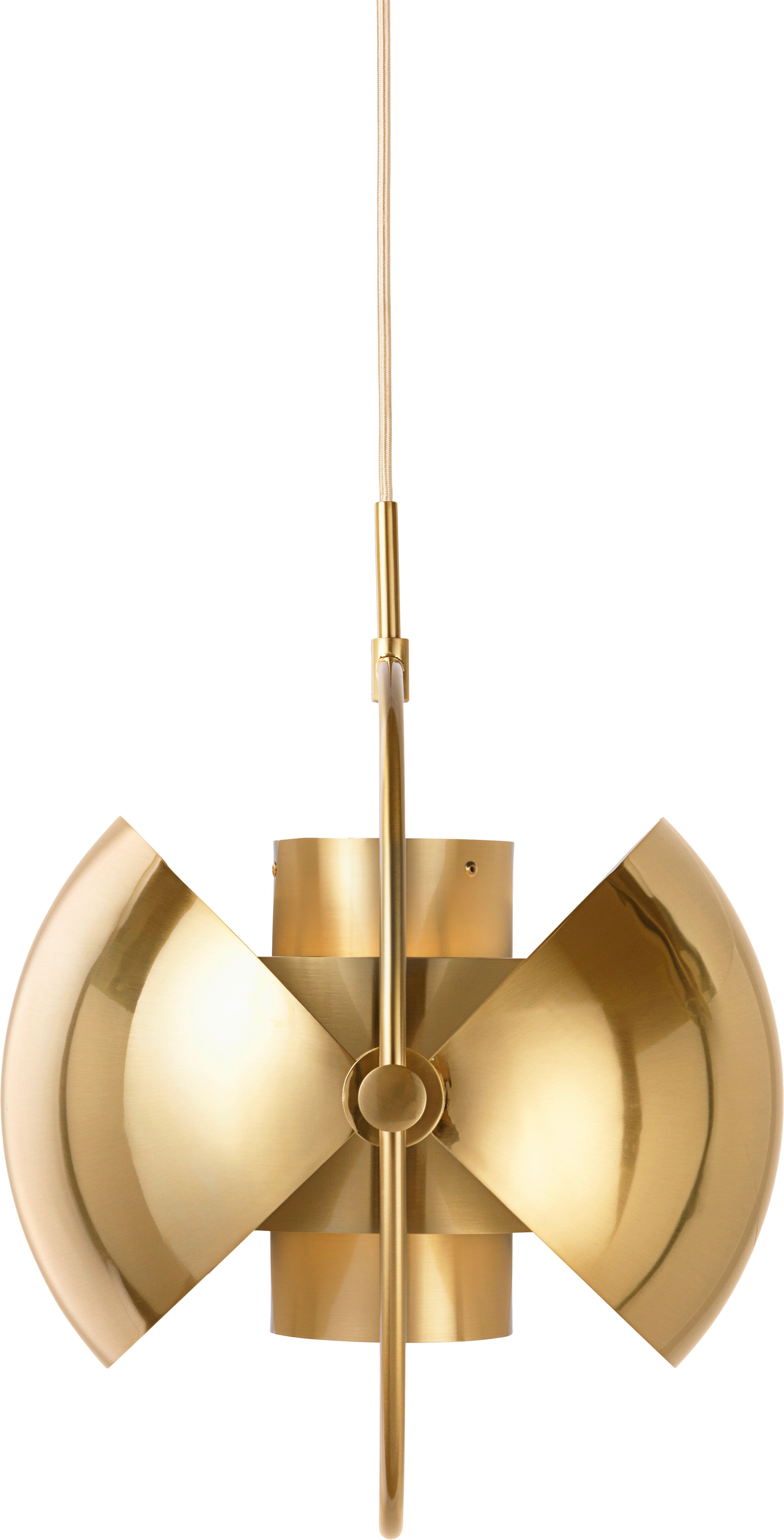 Multi-Lite Pendant (Base: Brass, Shade: Shiny Brass)