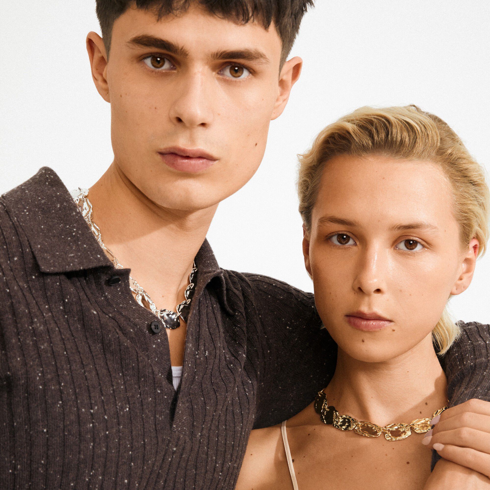 SHIFT halsk&aelig;de s&oslash;lvbelagt