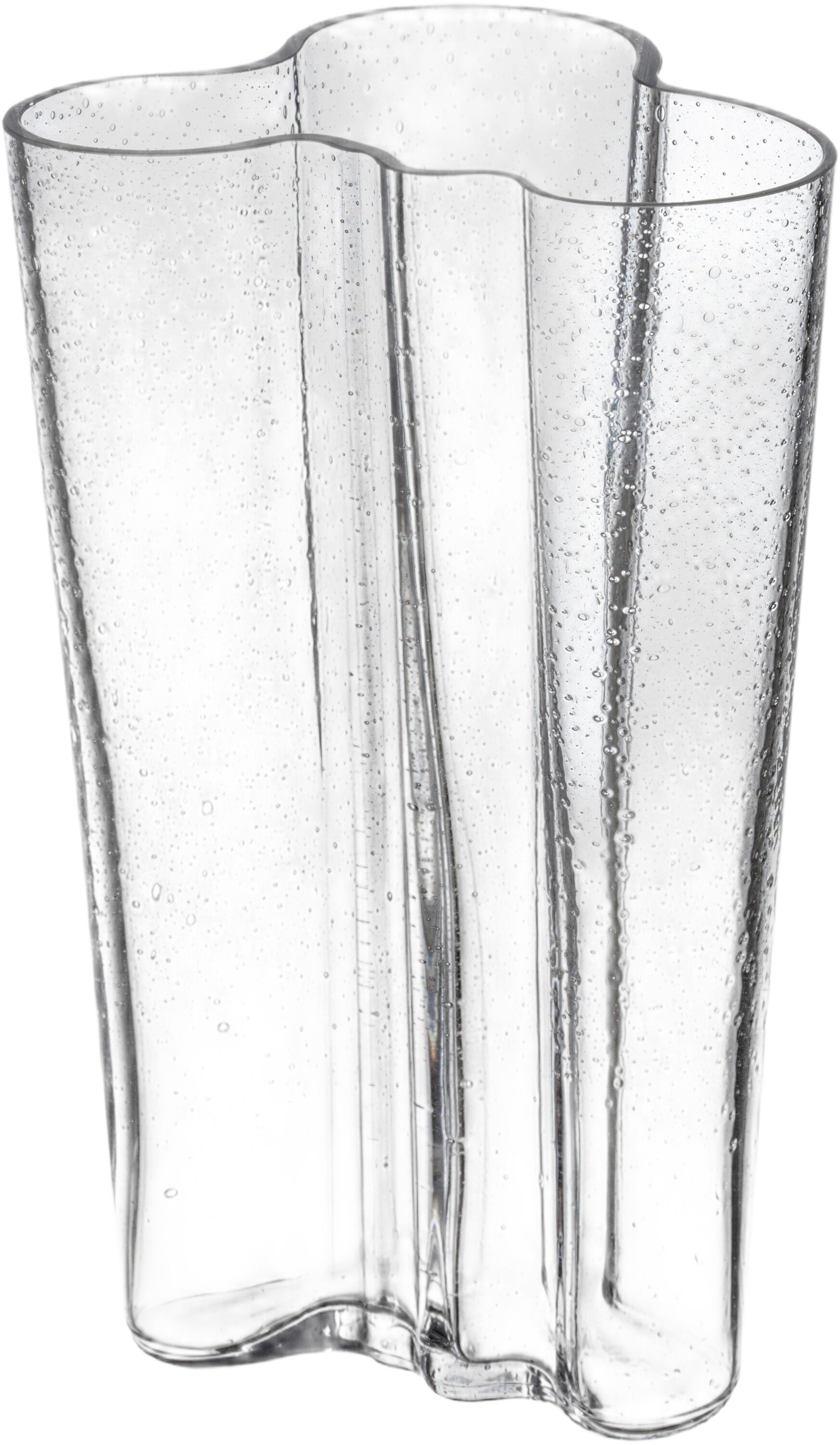 Aalto vase 201mm bobleglas klar