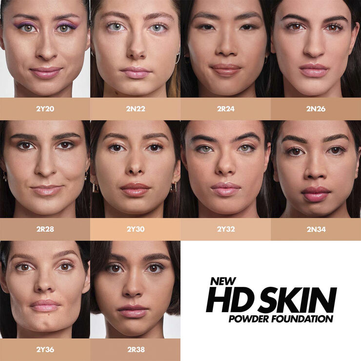 HD Skin Powder Foundation - 24HR Undetectable Blurring Powder Foundati