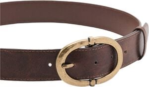 Textured metal buckle belt