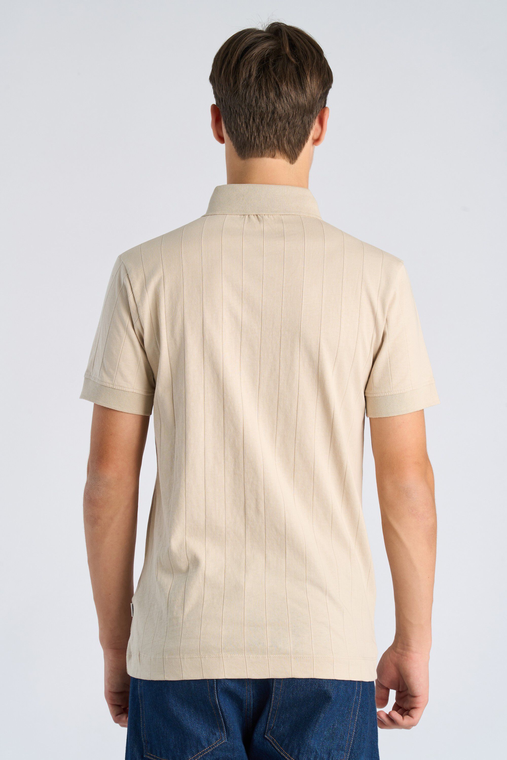 Needle drop polo S/S