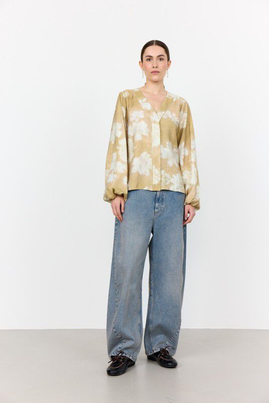 LR-NIKKI 1 Skjorte M&oslash;rk sand