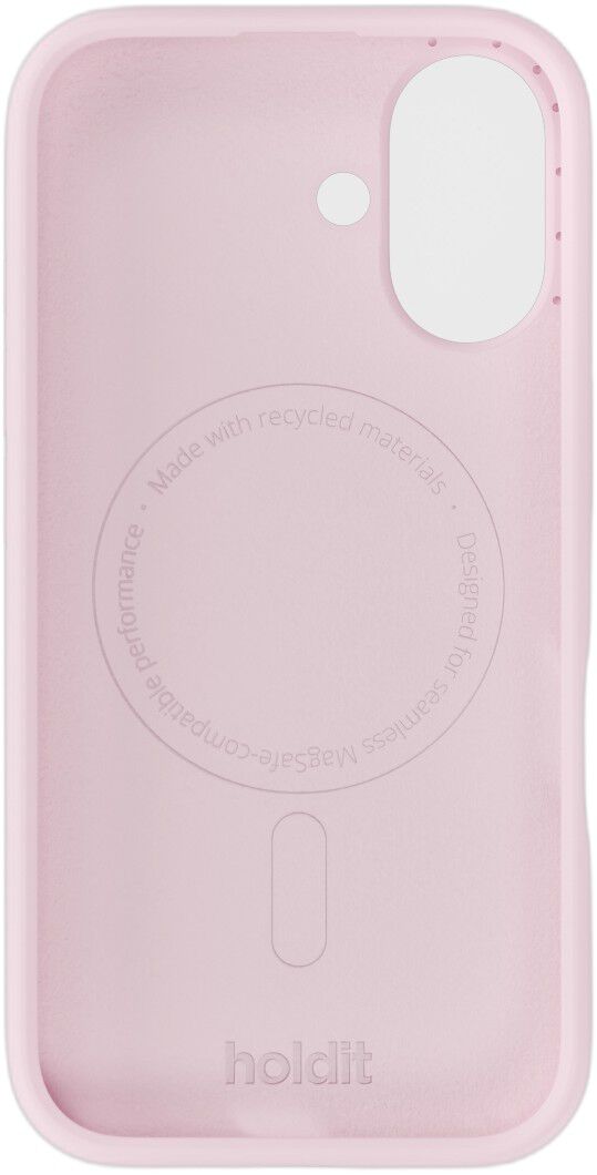 Silicone Case MagSafe Compatible iPhone 16 Pale Pink