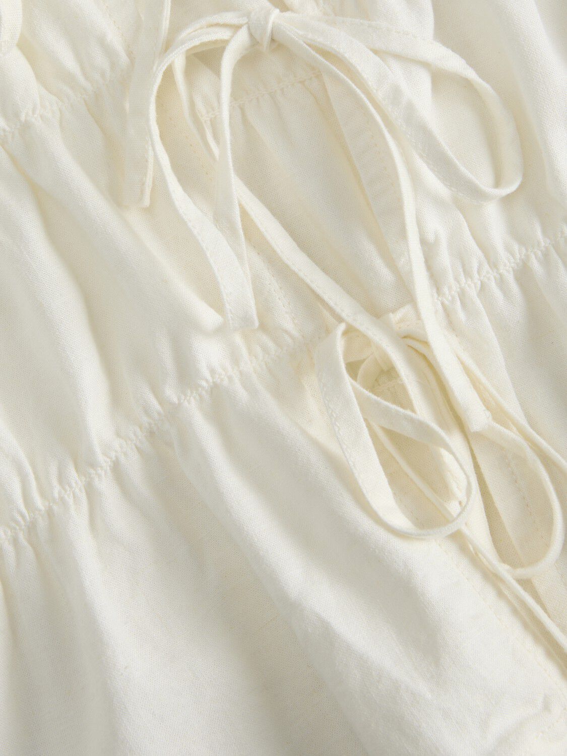 Jxalmira Linen Blend Tie Sl Top Wvn Ln