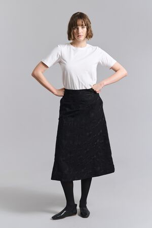 Dark daisy nederdel