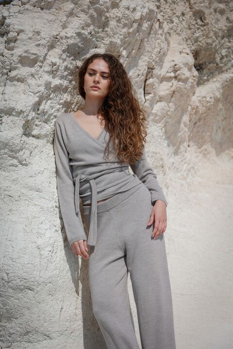 Wool Wrap Cardigan Keep Me