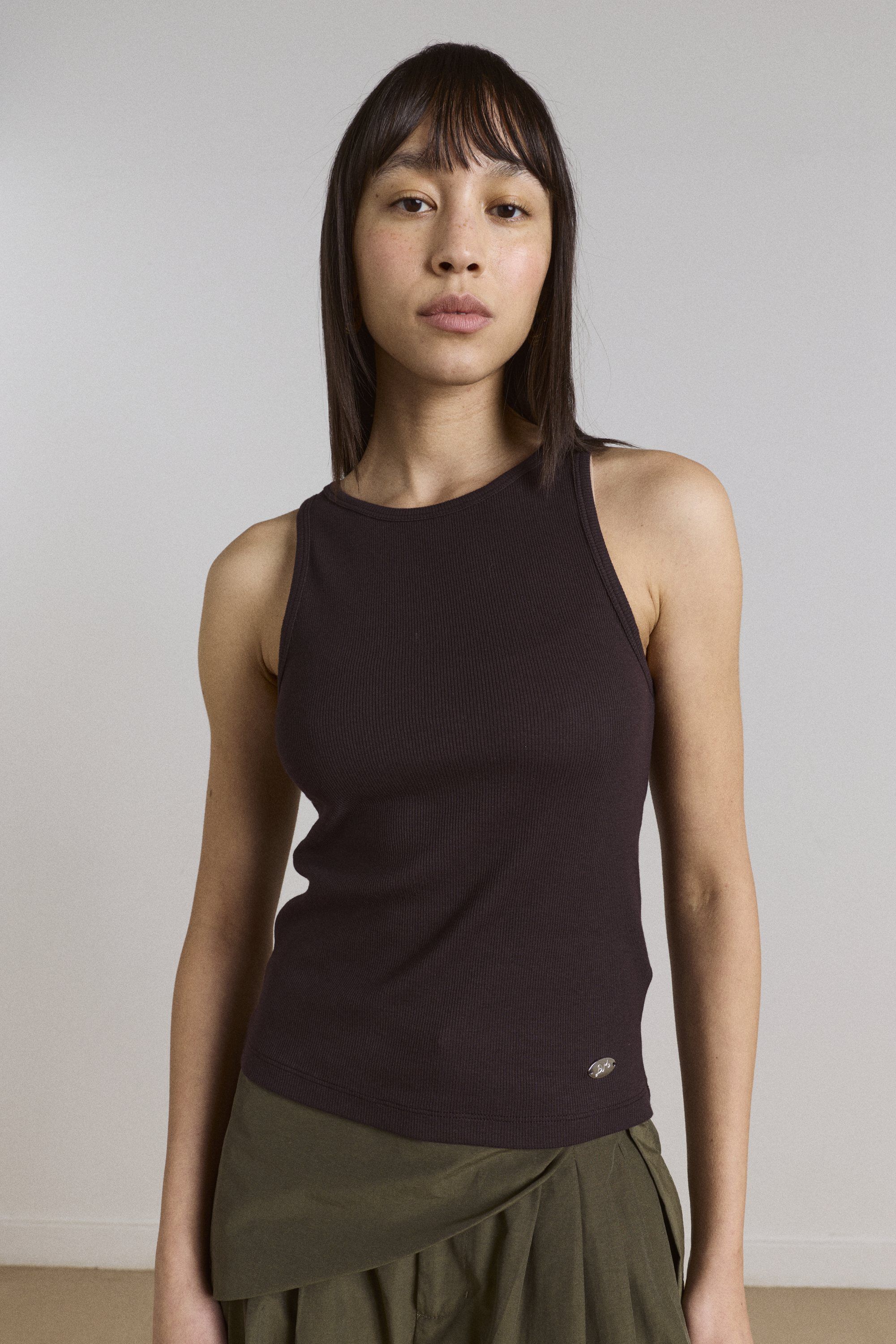 MANON LAYERED LS TOP - CHOC/MAGENTA