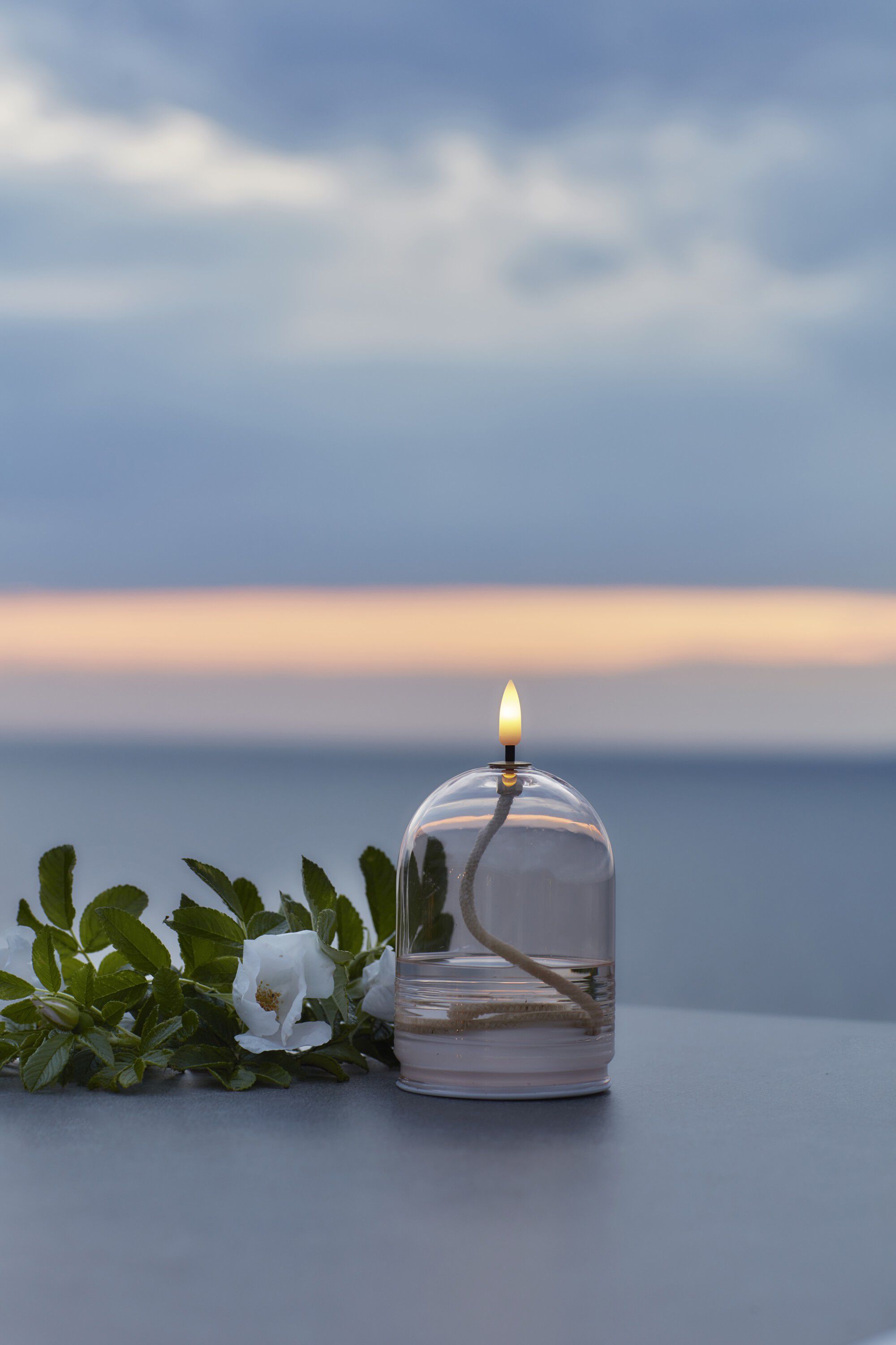 Dea &Oslash;8xH11cm, Light pink, Batteri