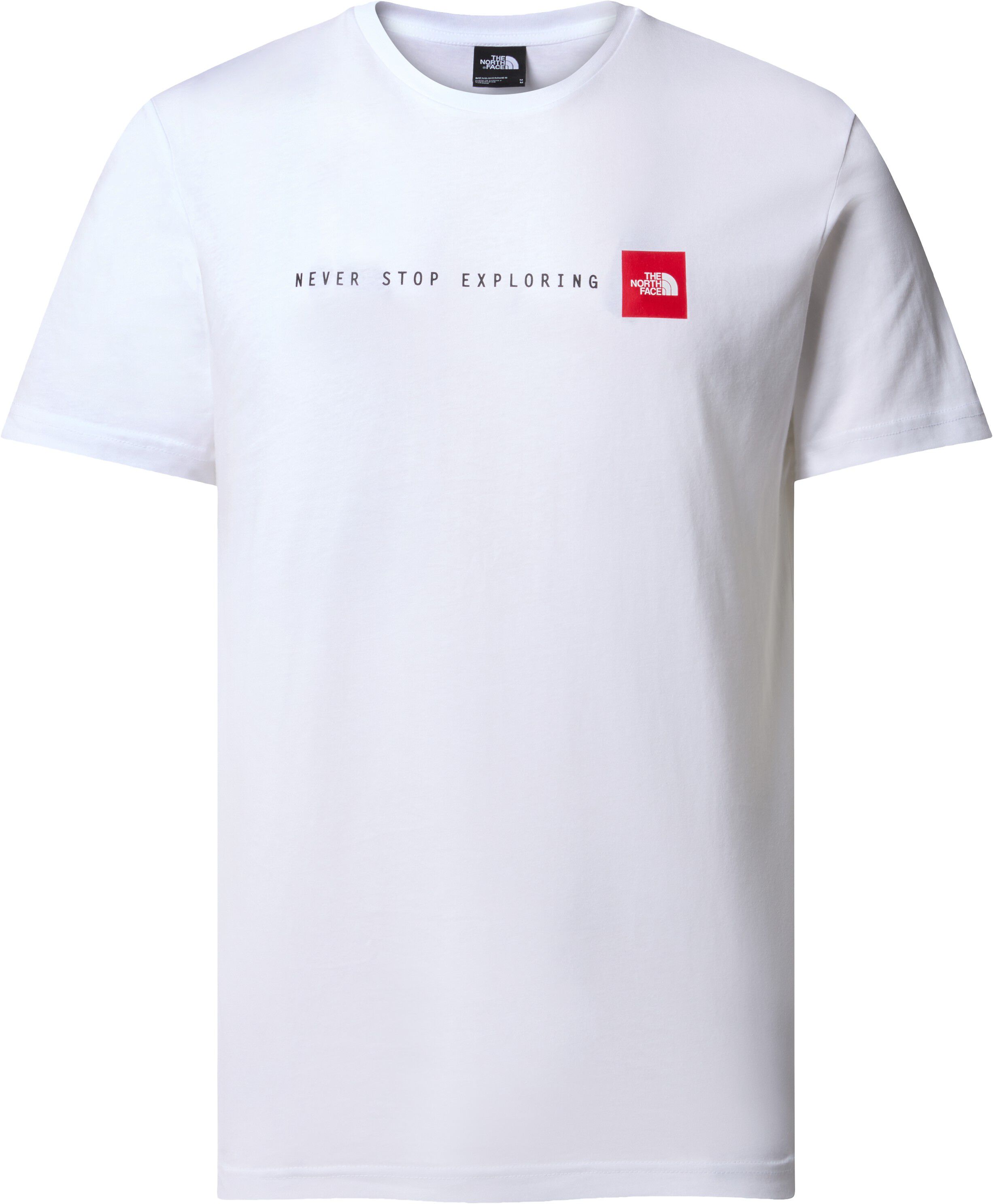 M S/S NEVER STOP EXPLORING TEE TNF