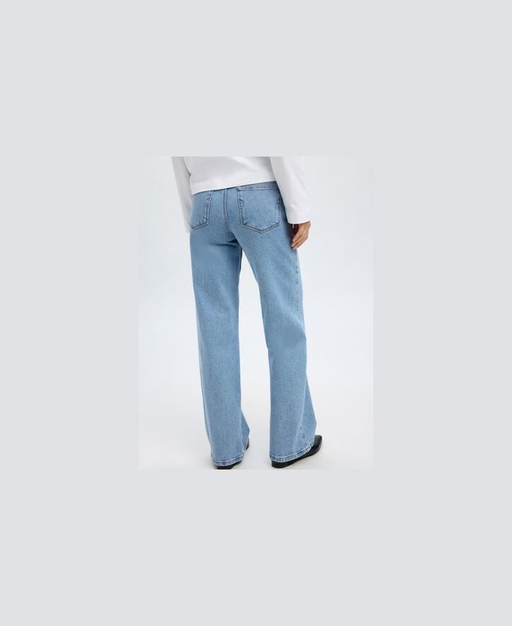 SLFALICE HW WIDE LONG LIG BLU JEANS